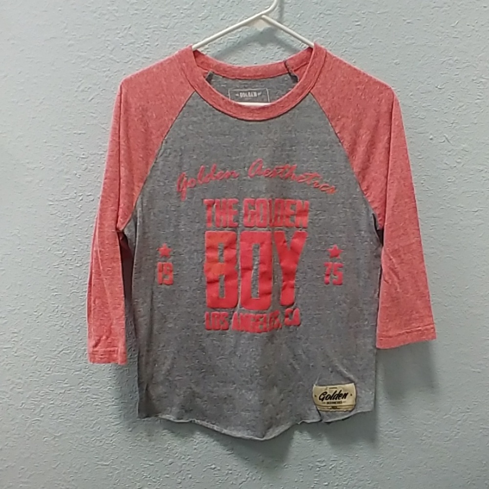 Men's Golden Aesthetics small baseball tshirt